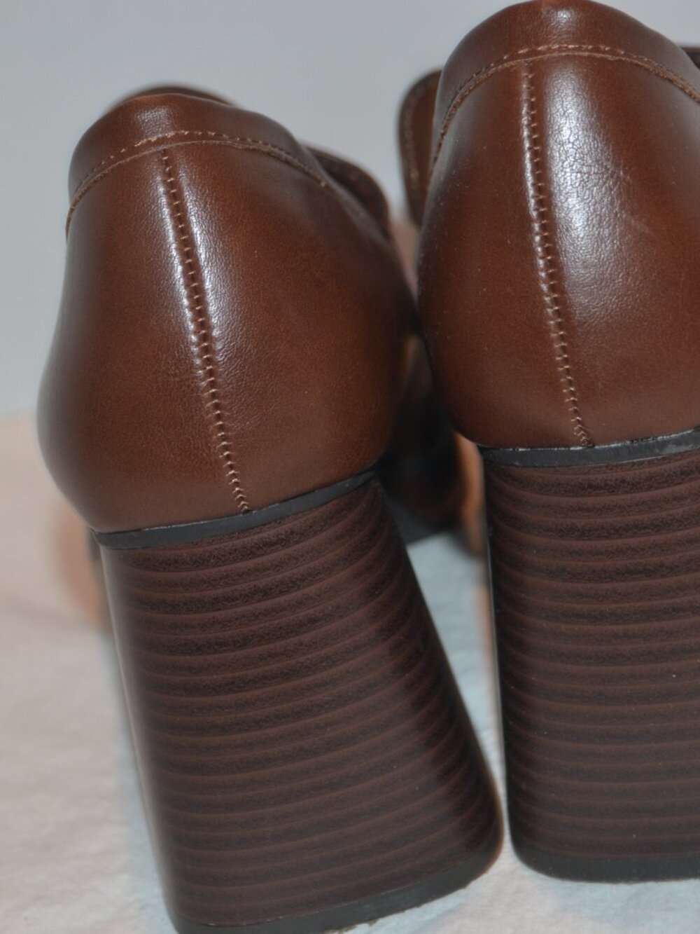 Ladies Loafers Hazen Brown Size 9 NWOT Chunky Platform - Picture 6 of 7